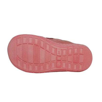 Szamos Girls’ Genuine Leather Shoes – Ergonomic Supportive Sole, Stable Heel, Flexible Forefoot, Adjustable Hook & Loop Straps, Embroidered Design – Pink/Silver with Ladybug & Flower