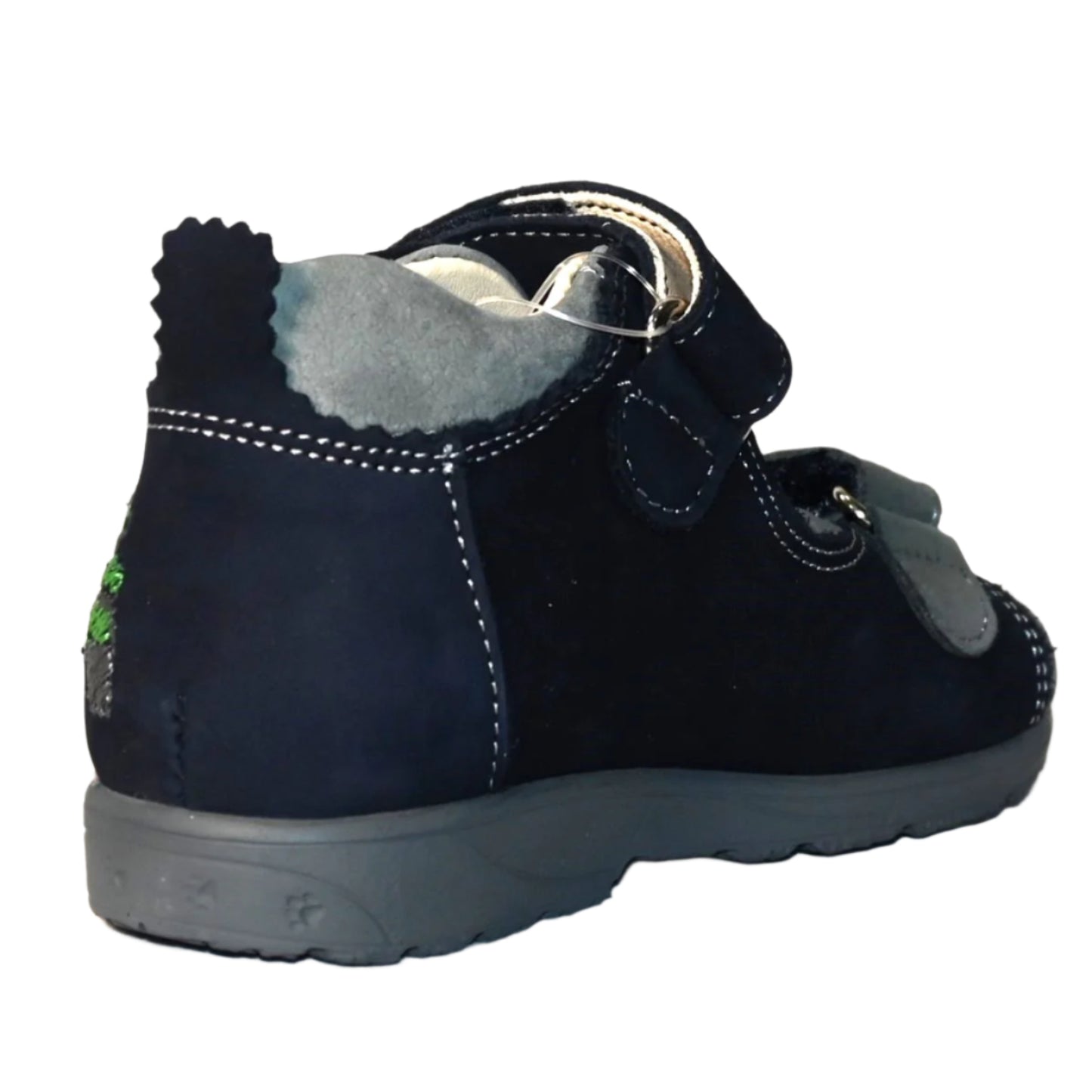 Szamos boys orthopedic (supinated) sandal 2 straps with green off-road car