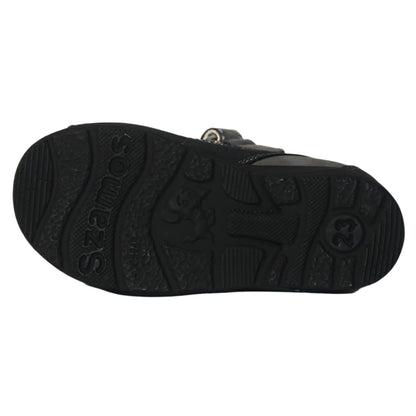 Szamos Kids Boys’ Genuine Leather Orthopedic Corrective Sandals – Arch Support Shoes, Ankle Support, for Flat Feet & Overpronation with Adjustable Hook & Loop Straps, Navy/Light Blue/Gray with Red Racing Car Design