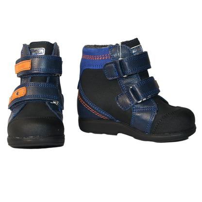 Szamos boys orthopedic (supinated) boots with yellow dump truck
